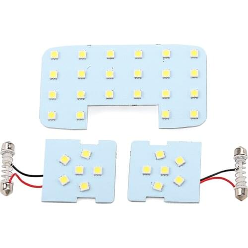 3PCS/Set Car reading lights dome lamps LED interior suitable For KIA RIO K2 2006-2012 For Hyundai solaris Verna