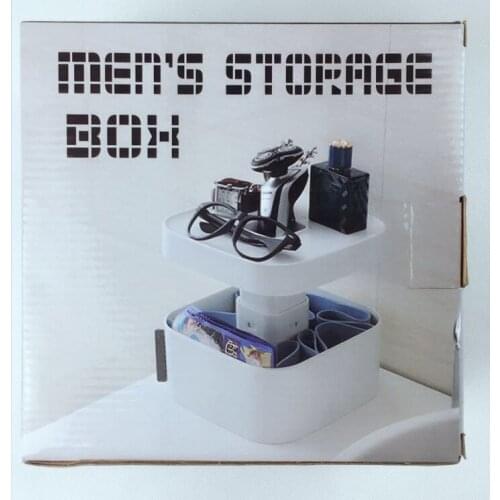 Mens Storage Box Multifunction box storage box finishing the desktop Mens shaving supplies Fragmented supplies storage box
