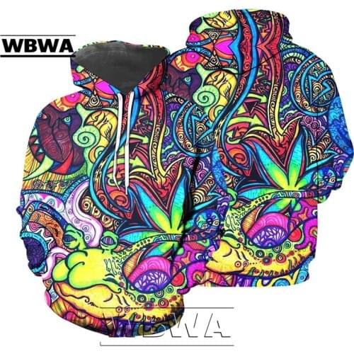 The latest unisex hoodie color psychedelic 3d hoodie/sweatshirt Harajuku long-sleeved street clothing in autumn and winter