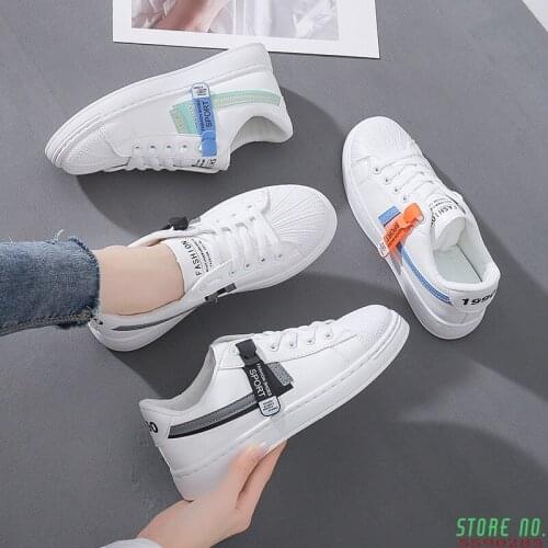 Spring and summer new womens shoes Korean low top leisure flat shoes small white shoes