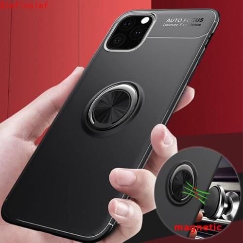 New Arrival Soft Silicone Case For iPhone 11 Pro 2019 Case Shockproof Armor Cover For iPhone 11 Xs Max Xr Car Ring Magnetic Case
