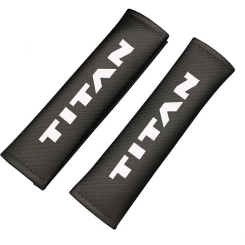 2pcs PU Fashion Car Seat belt shoulder Pads Car Seat Belt Cover for Nissan Titan
