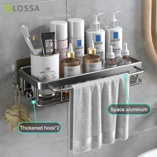 ELOSSA Punch-Free Bathroom Shelf Corner Shelf Shower Storage Rack Kitchen Holder Toilet Kitchen Organizer Bathroom Accessories
