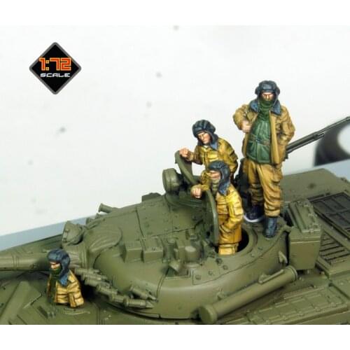 1/72 Resin Figure Model kits GK Russian tank crews Unassambled Unpainted C678