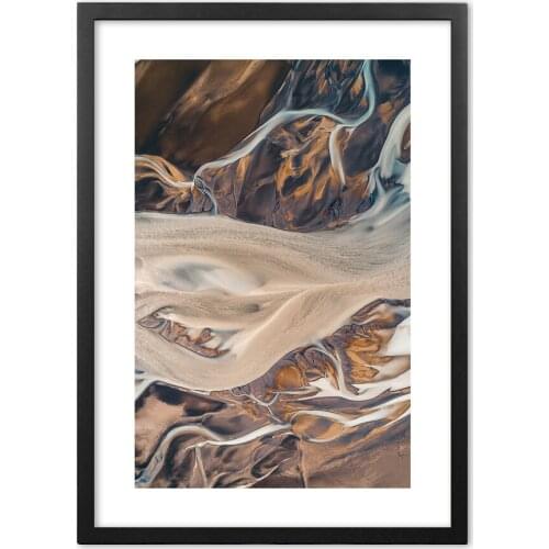 River Landscape Abstract Wall Art Paper Painting Landscape Wall Pictures For Living Room Decor