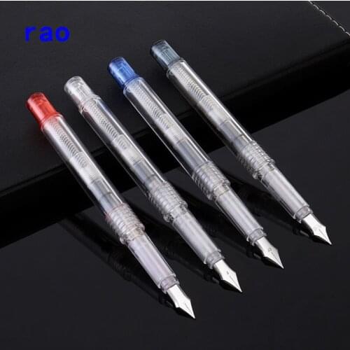 Luxury 360 Transparent Piston Pens Ink Fine Nib Fountain Pen Gift Packageg for School Office Notebook for diary pen