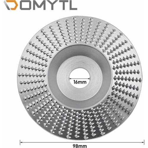 Round Wood File 16mm Angle Grinding Wheel Abrasive Disc Angle Grinder Carbide Bore Shaping Sanding Carving Rotary Tool