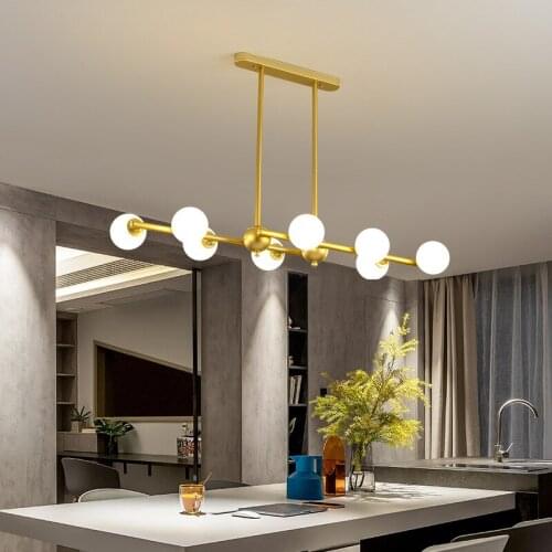 Nordic Modern Led Chandelier Living Room Bedroom Dining Room Furniture Luxury Scandinavian Home Decor Glass Ball Hanging Lamp