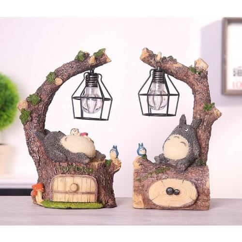 Totoro Electronic 3D Led Lamp Bedside Lamp Table Bedroom Night light Room decor Table Decoration Childrens Night Light Fixtures