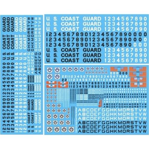 1/350 US Coastguard Decal Set,Military Model Accessory Tools