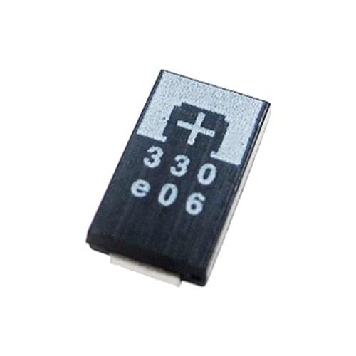 50pcs SMD tantalum polymer capacitors 2R5TPE330M9 2.5V 330UF POSCAP, polymer capacitance ENGINEERING OF