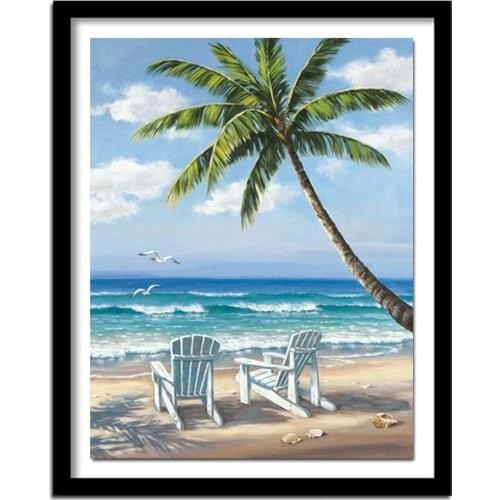 5D DIY Diamond Painting"Landscape"Full Square Crystal,Diamond Embroidery Seaside Needlework Cross Stitch Kits Sale