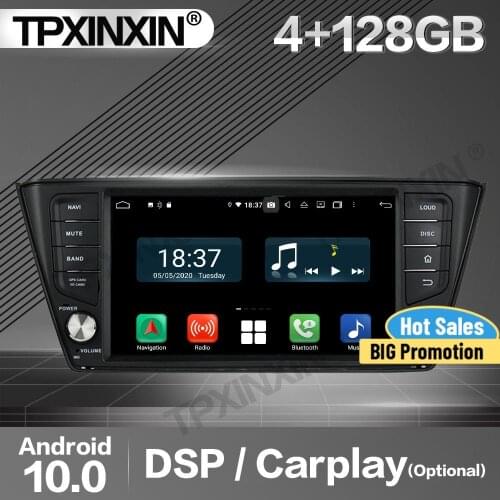 4+128G Carplay Car Radio 2 Din Stereo Receiver Android For Skoda Fabia 2015 2016 2017 DSP GPS Navigation Player Audio Head Unit