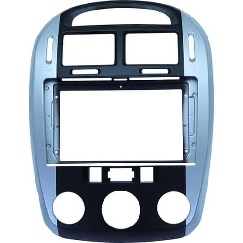 Car Fascias Navigation Frame Dash Kit For 9"Universal Android Multimedia Player For Kia Cerato Manual AC 2004 20052006 2007 2008