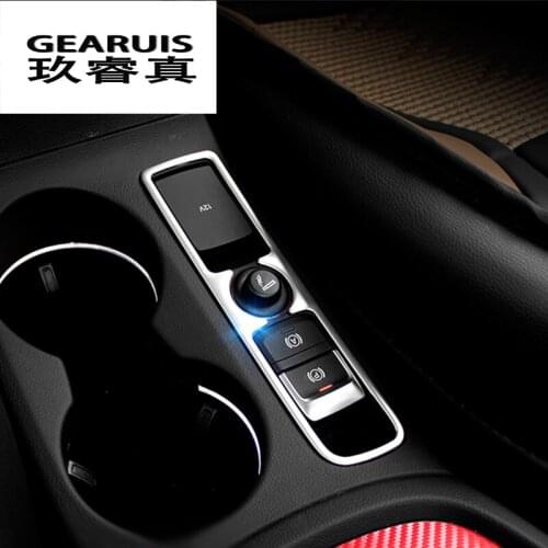 Car styling The foot brake release switch decorative stainless steel Stickers Covers For Audi Q3 Interior auto Accessories
