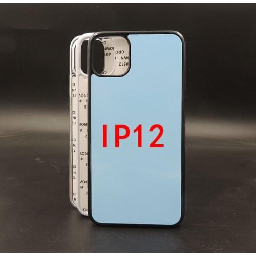 5PCS/LOT Sublimation Blank phone cellphone printing DIY case cover for iphone 12 mini 12Pro Max with Aluminum plate