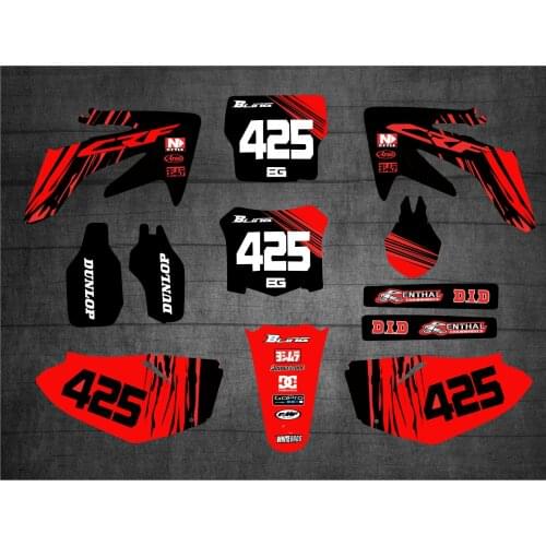 For Honda 450 CRF GRAPHICS Personalised Stickers Motorcycle Decos Kits For Honda CRF 450 CRF450R 2005 2006 2007 2008 CRF 450R