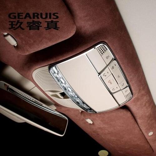 Car styling Reading Light Cover trim decoration strips Interior roof Lamp Frames auto accessories For Mercedes Benz E Class W213