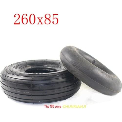Lightning shipment 260*85 (10"x3" 3.00-4 ) tyre Knobby Scooter, ATV and Go Kart Tire and inner Tube Set 260x82 tire