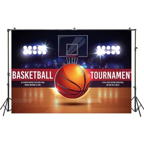 HUAYI Photography Backdrop Basketball Game Boys Photo Booth Background Birthday Stage Child Studio Customize Backdrops W-3455