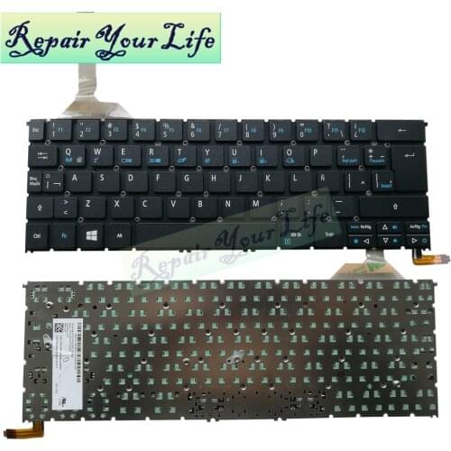 Laptop keyboard LA Latin for Acer R7-371 S3-392 R13 R7-371T MP-13C66LAJ9201 AEZS8L00020 NKI1213026 Backlit black low price