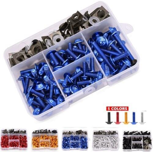 175PCS Motorcycle Fairing Bolts Screw Aluminum Bodywork Screws Nut Kit For Yamaha XMAX400 XMAX300 x max 125 250 400 300 VMAX