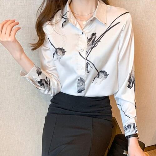 Женские атласные рубашки Lenneyi China At AliExpress