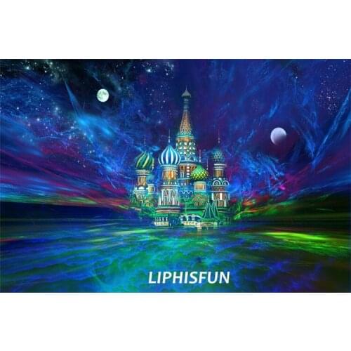 LIPHISFUN Diamond Painting Embroidery Cross Stitch Home Decor Square/round DIY 5D Full Drill Colorful Castle Landscape Scenic