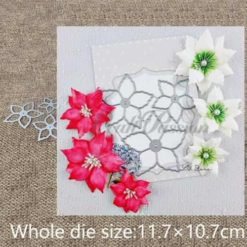 XLDesign Craft Metal Cutting Dies stencil mold 3pcs flowers decoraiton scrapbook Album Paper Card Craft Embossing die cuts