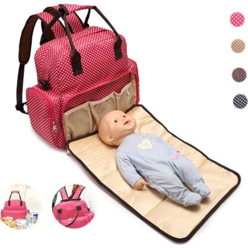 Multifunctional Large Capacity Mummy Bag Backpack Diaper Bag Waterproof Baby Nappy Bag With Changing Pad Stroller Bag