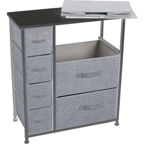 Multifunction Removable Chest of 7 Drawer Dresser Non-woven Furniture Cabinet Storage Toy storage box Storage shelf Organizer
