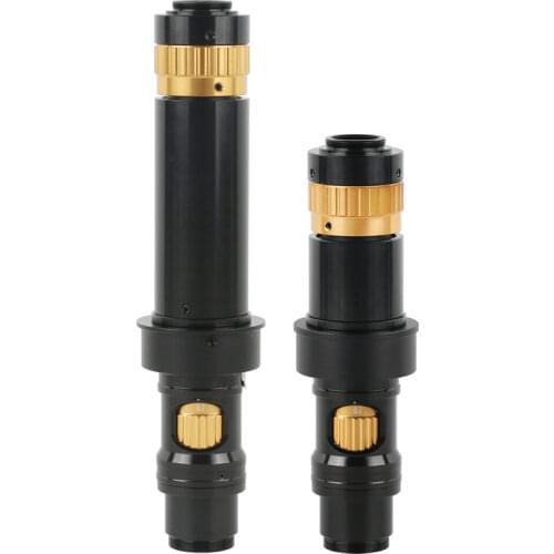 2021 FHD 200X 400X Adjustable Continuously Magnification Zoom C Mount Monocular Lens For HDMI USB VGA Video Microscope Camera