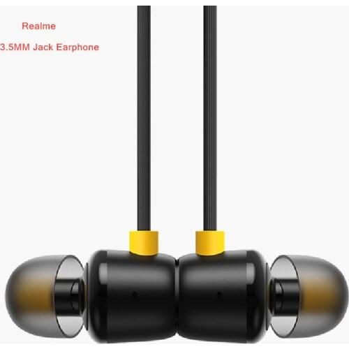 Realme 3.5MM Jack Earphone In-ear Speaker Volume Control With Mic For Realme Q2 Q2i V3 V5 X2 Pro/7i/3 Pro Redmi Note 9/8 pro 9s