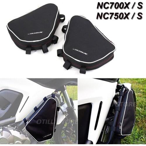 Motorcycle Toolbox Frame Crash Bar Bags Tool Placement Travel Saddle Bag FOR Honda NC700X NC700S NC750X NC750S NC 700 750 X S