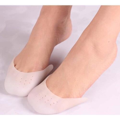 1 Pair Silicone Gel Toe Soft Ballet Pointe Dance Shoes Pads Foot Care Protector Heels Toe Pads Orthopedic Massager