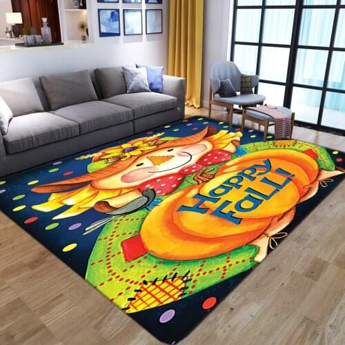 Nordic Halloween Doormats 3D Flannel Printing Carpet kitchen Mat Home Party Decor Large Carpets for Living Room Bedroom Area Rug
