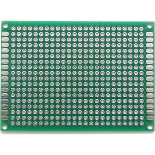 Taidacent 10 Pcs 5x7cm Spray Tin Glass Fiber Material Breadboard PCB Board Double-sided Universal Circuit Board Breadboard Lab