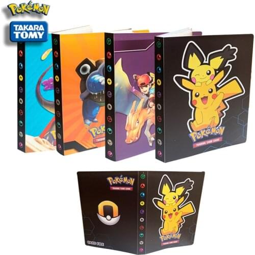 Pokemon Card Thin Card Book 30 Pages 240Pcs Pokemon Collection Card Book Pokemon Card Game Card file Gift For Children