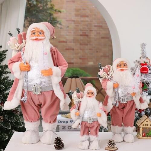 Christmas Party Decoration Elderly Dolls Children Christmas Decoration Plush Santa Claus Doll Ornaments