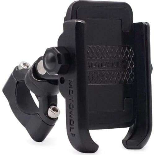 Aluminum Alloy Motorcycle Phone Holder Universal Motorcycle Mobile Support 360 Degree Moto Bike Handlebar Phone Stand Mount