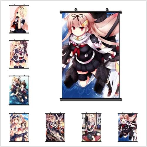 Japanese Anime Kantai Collection yuudachi wall scroll poster 40x60cm cuadros decoracion salon Scroll Painting canvas painting