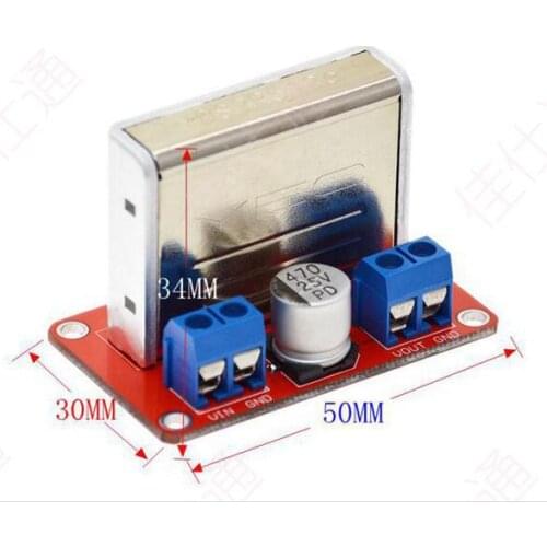 YDS-5 DC-DC power supply stabilized power module 12-36 V transform 5 V short high-efficiency protection circuit