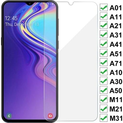 9D Protection Glass For Samsung Galaxy A01 A11 A21 A31 A41 A51 A71 Tempered Screen Protector A10 A30 A50 M11 M21 M31 Glass Film