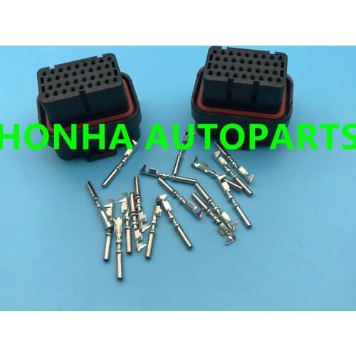 1/2/5/10 pcs/lots 34 pin Tyco two types TE Connective connector AMP 34 oil gas connector 4-1437290-0 4-1437290-1