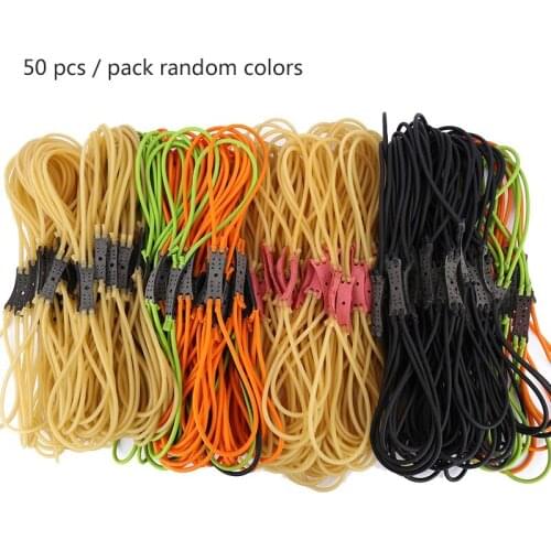 1PC Elastic Catapult Bow Slingshot Hunting Rubber Band Slingshot Resilient Tube Slingshot Accessories New Random Color