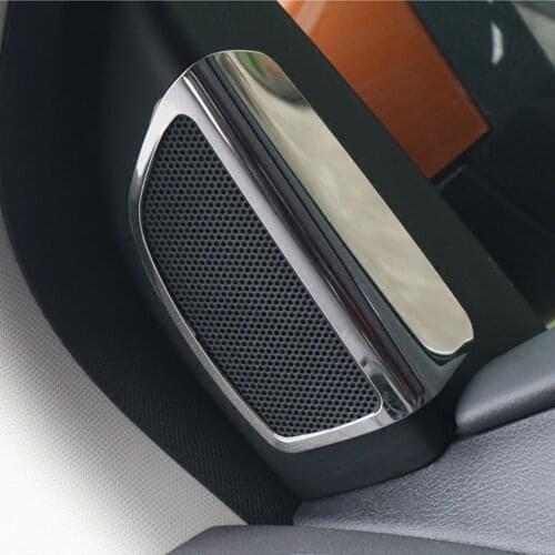 2PCS High Quality For Ford Focus 3 MK3 ,auto accessories Stainless steel speaker tweeter decoration speaker stickers