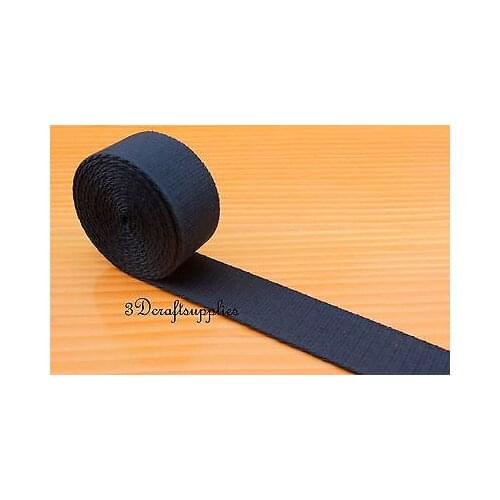 5 yards 1.25 inch ( 32 mm ) heavy weight cotton webbing key fob strap blue ZC27