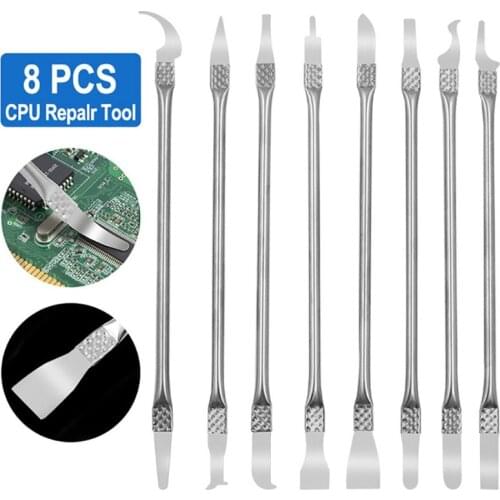 8in 1 IC Chip Repair Thin Tools Set CPU Metal Remover Burin To Remove For Mobile Phone Computer CPU IC Chip Repair