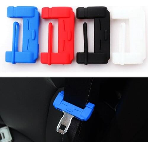 Car Safety Belt Buckle Covers Accessories Sticker For Suzuki Swift Grand Vitara Sx4 Vitara Spoiler Alto Liana Splash Reno Aerio