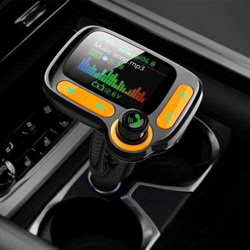 Car Bluetooth FM Transmitter MP3 Music U-Disk Player Multifunction USB Charger